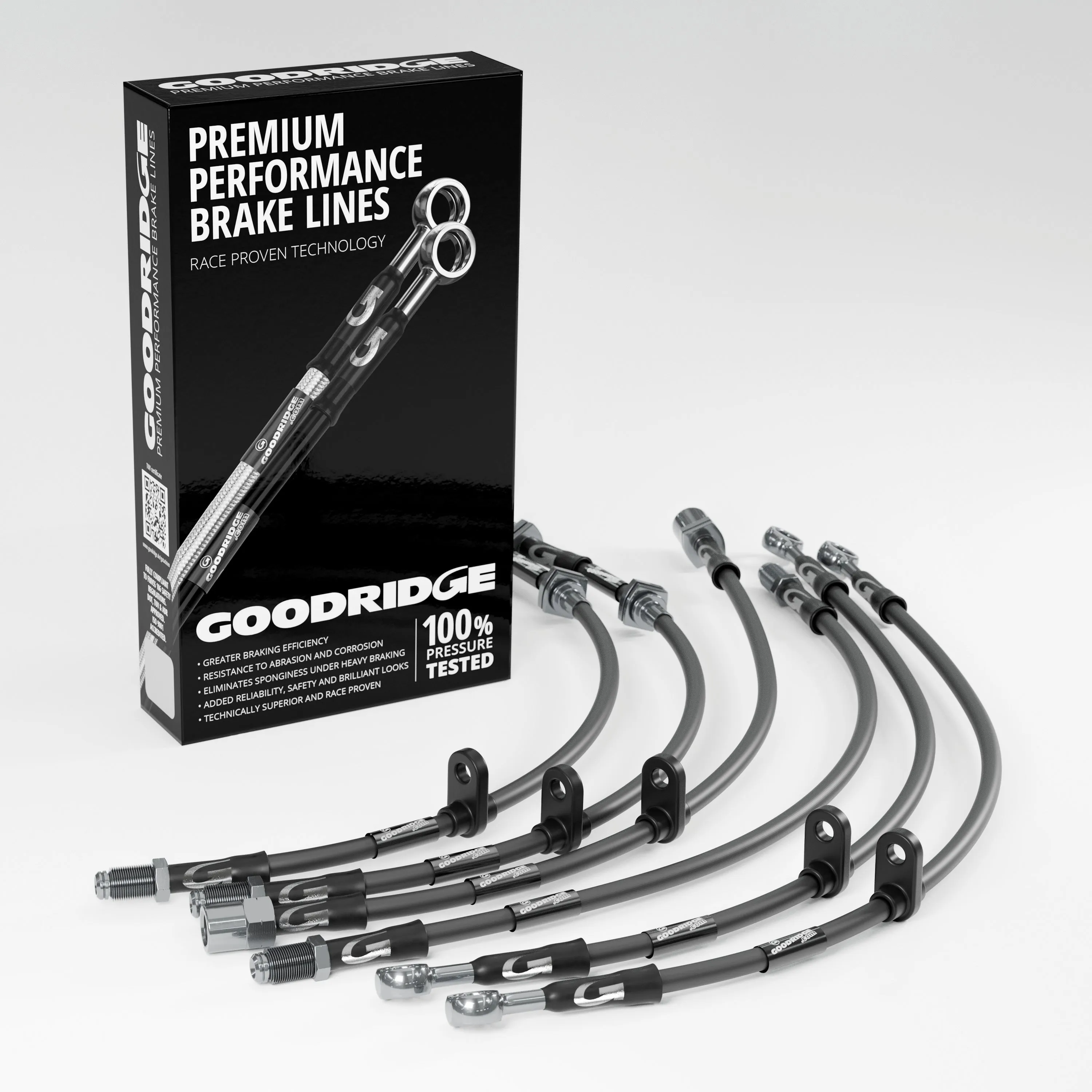 BRAKE HOSE KIT FOR VOLKSWAGEN GOLF MK2 1.6D REAR DISCS 1988-1992