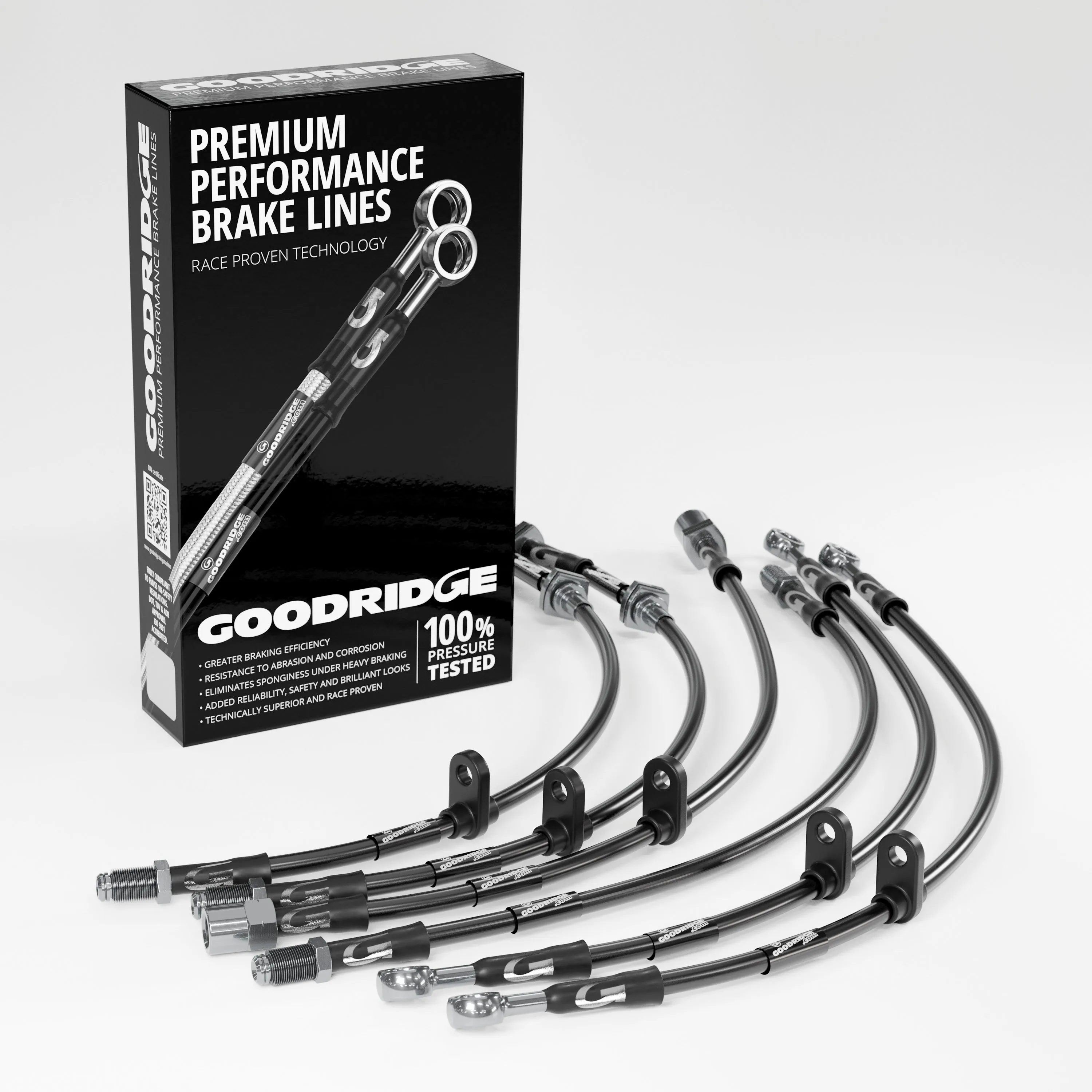 BRAKE HOSE KIT FOR VOLKSWAGEN GOLF MK2 1.6D REAR DISCS 1988-1992