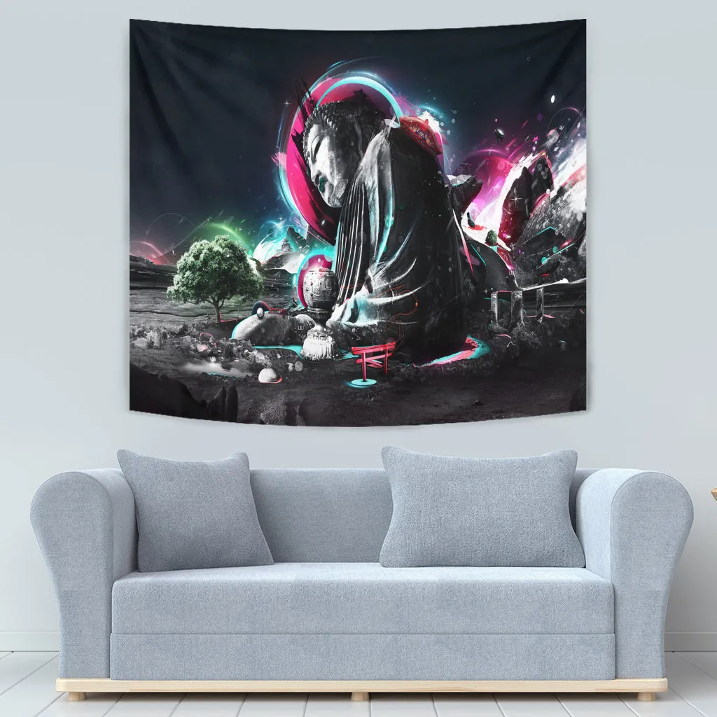 Buddha Pop Art Tapestry