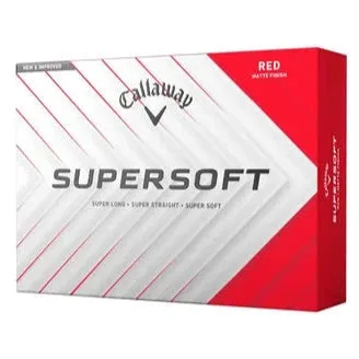 Callaway 2025 Supersoft Red Golf Balls 12Pk