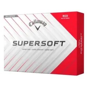 Callaway 2025 Supersoft Red Golf Balls 12Pk