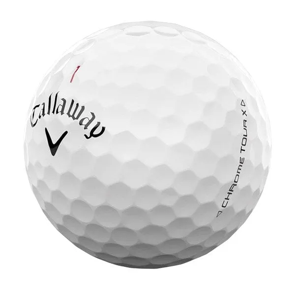 Callaway Chrome Tour X Pelotas de golf blancas, paquete de 12
