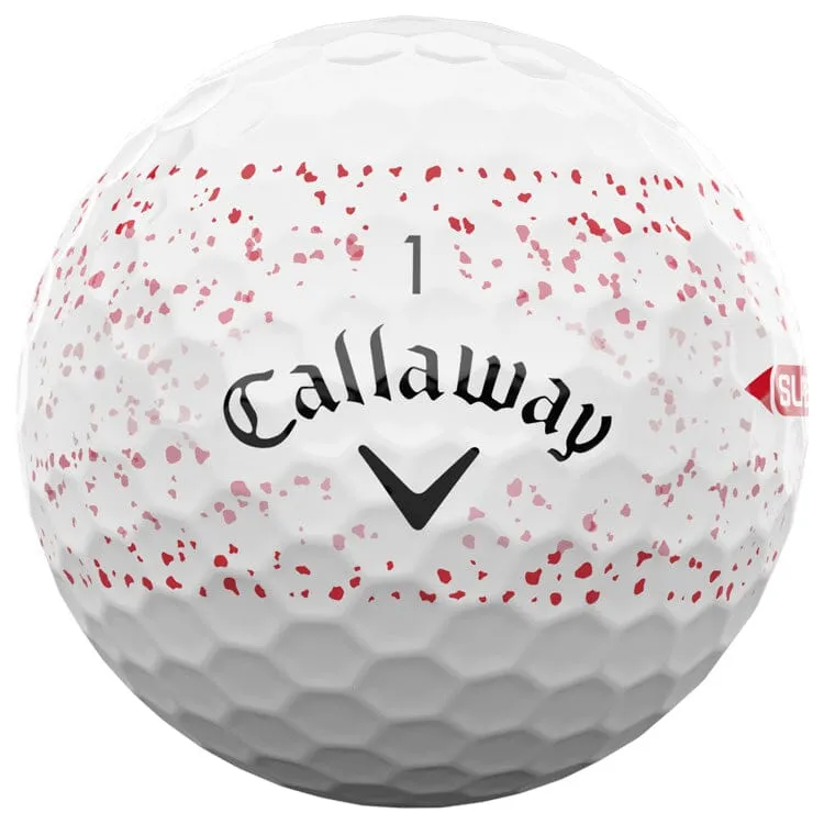 Callaway Supersoft Red Splatter Golf Balls 12Pk