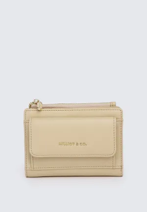 Candy Pop Top Zip Mini Wallet (Light Yellow)