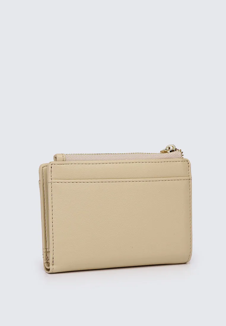 Candy Pop Top Zip Mini Wallet (Light Yellow)