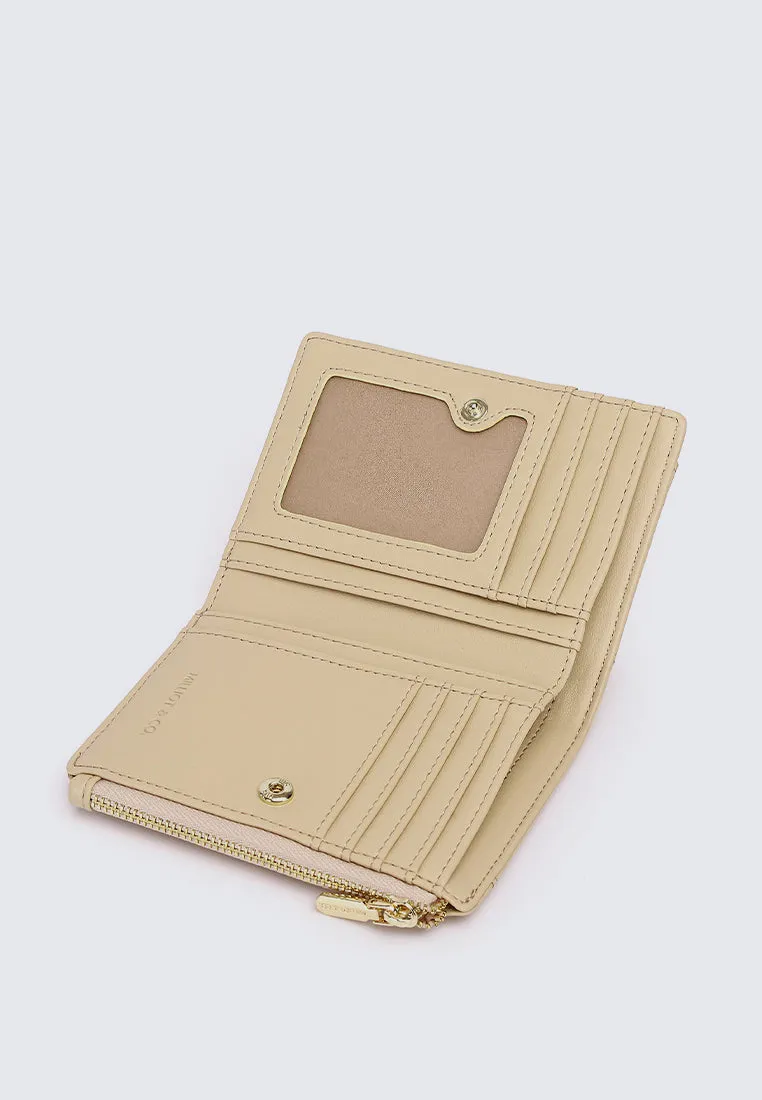 Candy Pop Top Zip Mini Wallet (Light Yellow)