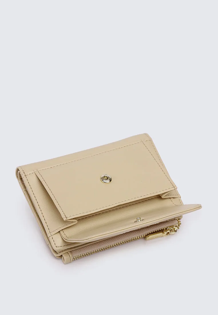 Candy Pop Top Zip Mini Wallet (Light Yellow)