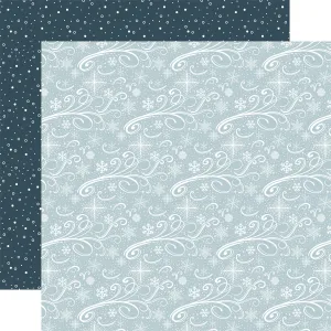 Carta Bella - Winter Wonderland - Snowy Swirls - 12x12 Patterned Paper