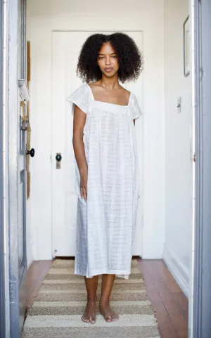Casita Dress in Linen Grid