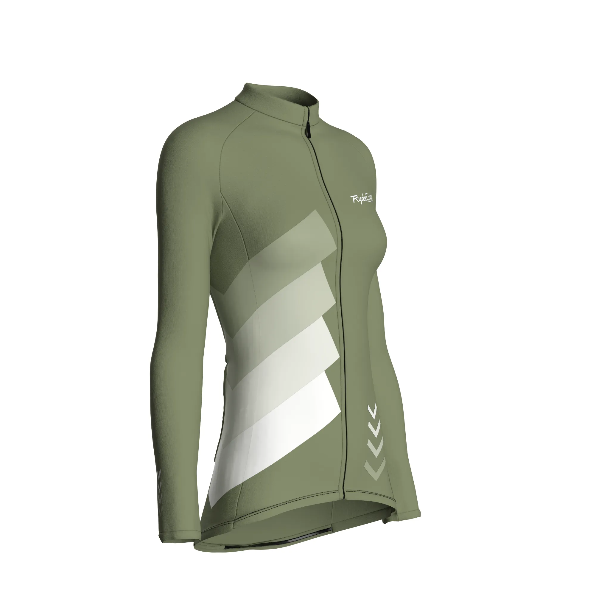 Celestial Grid | Dark Khaki Female Long Sleeves Jersey