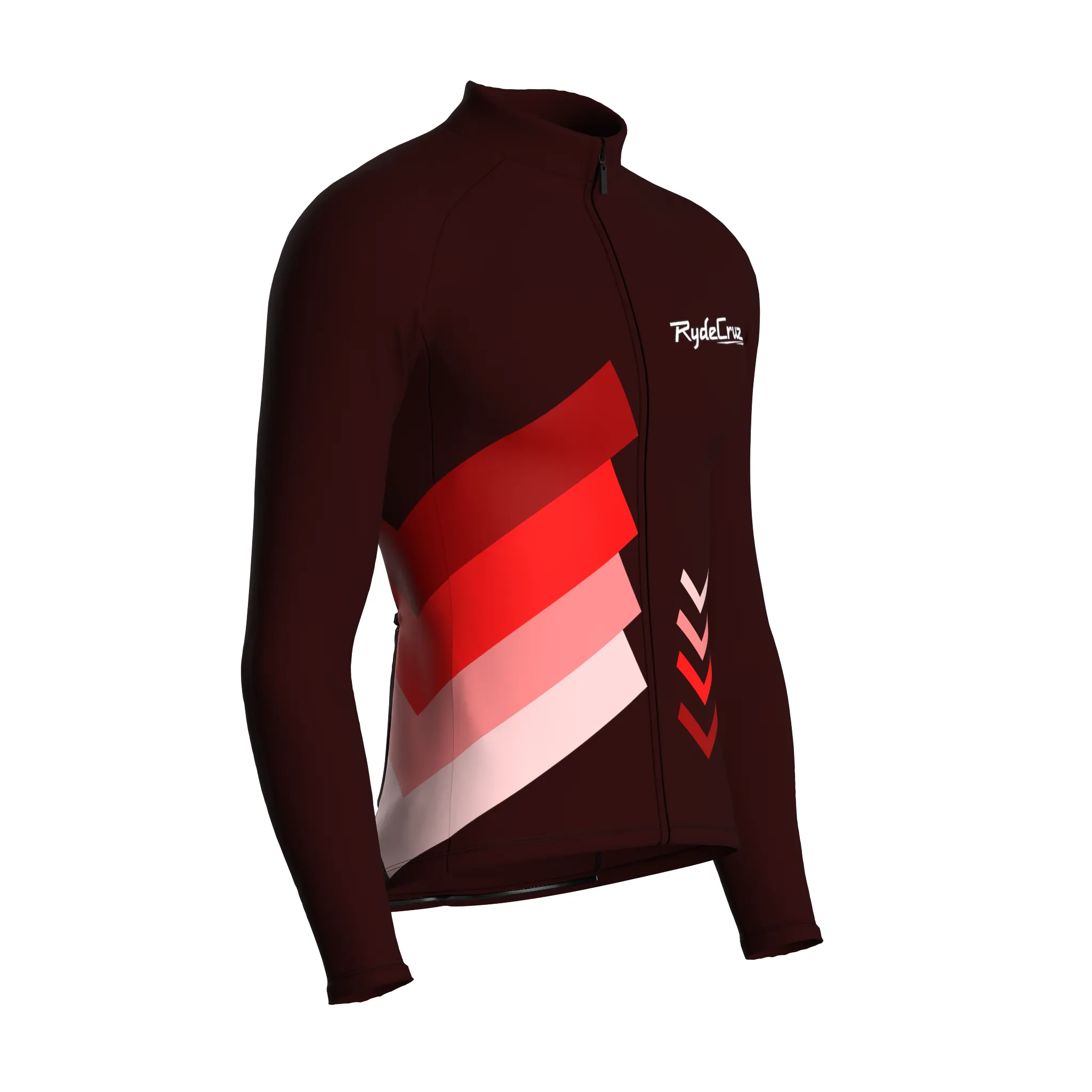 Celestial Grid | Dark Red Male Long Sleeves Jersey
