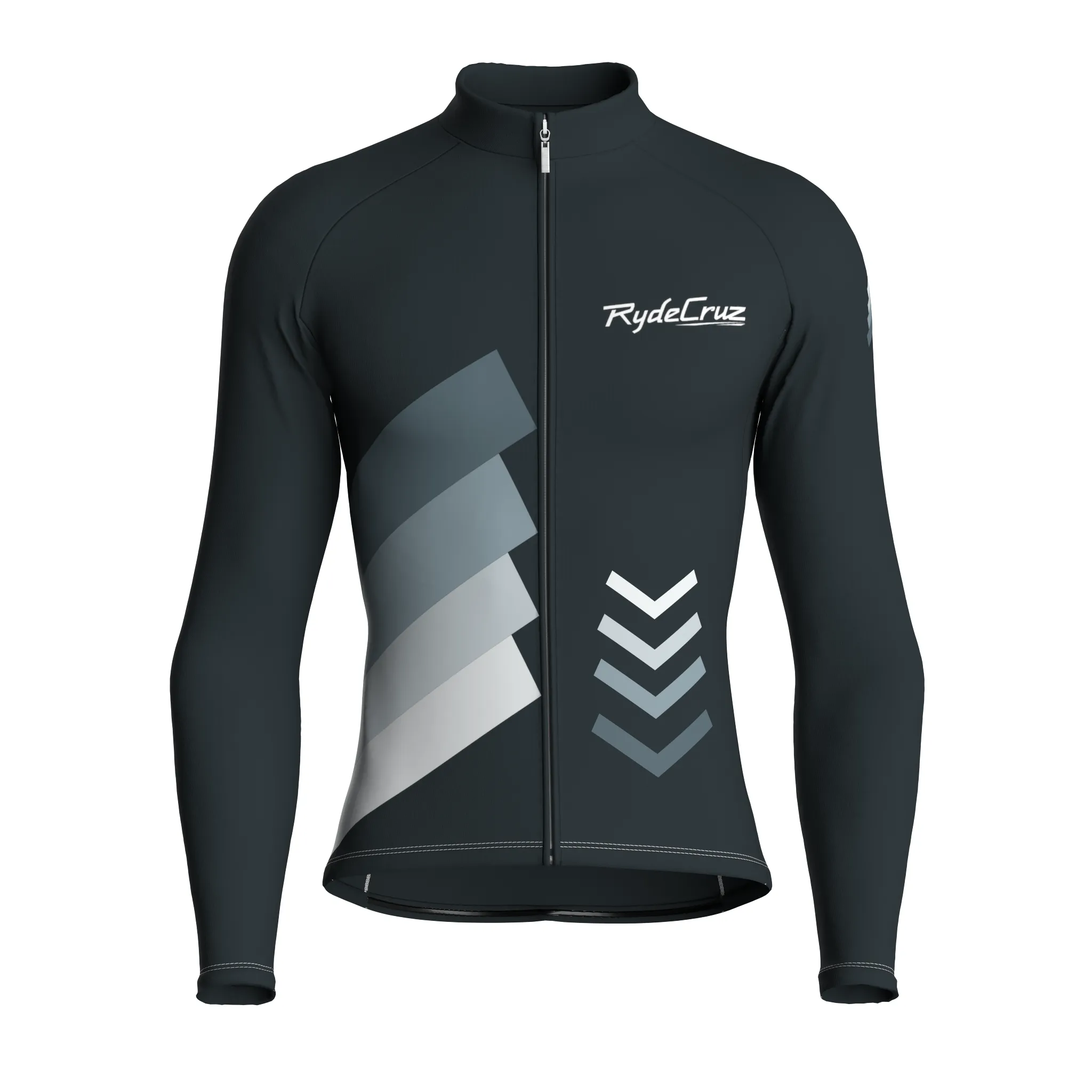 Celestial Grid | Gunmetal Gray Male Long Sleeves Jersey