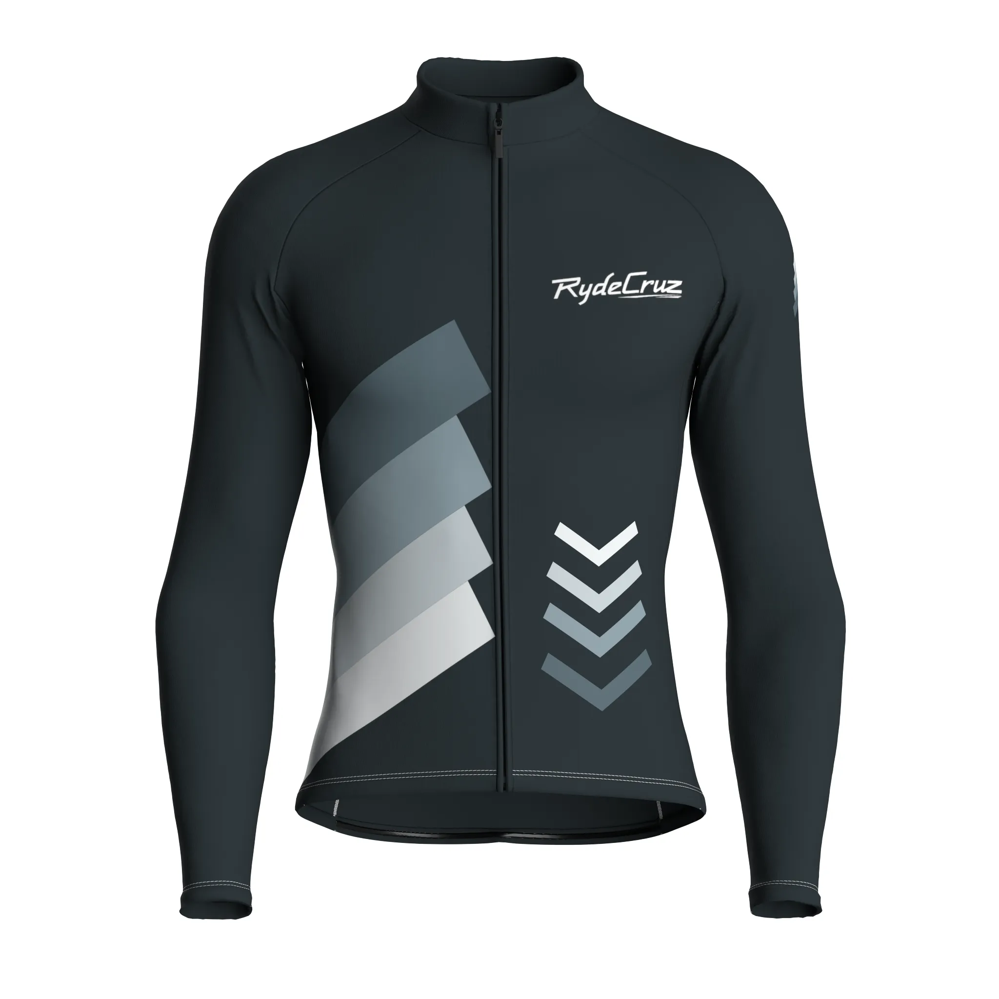 Celestial Grid | Gunmetal Gray Male Long Sleeves Jersey