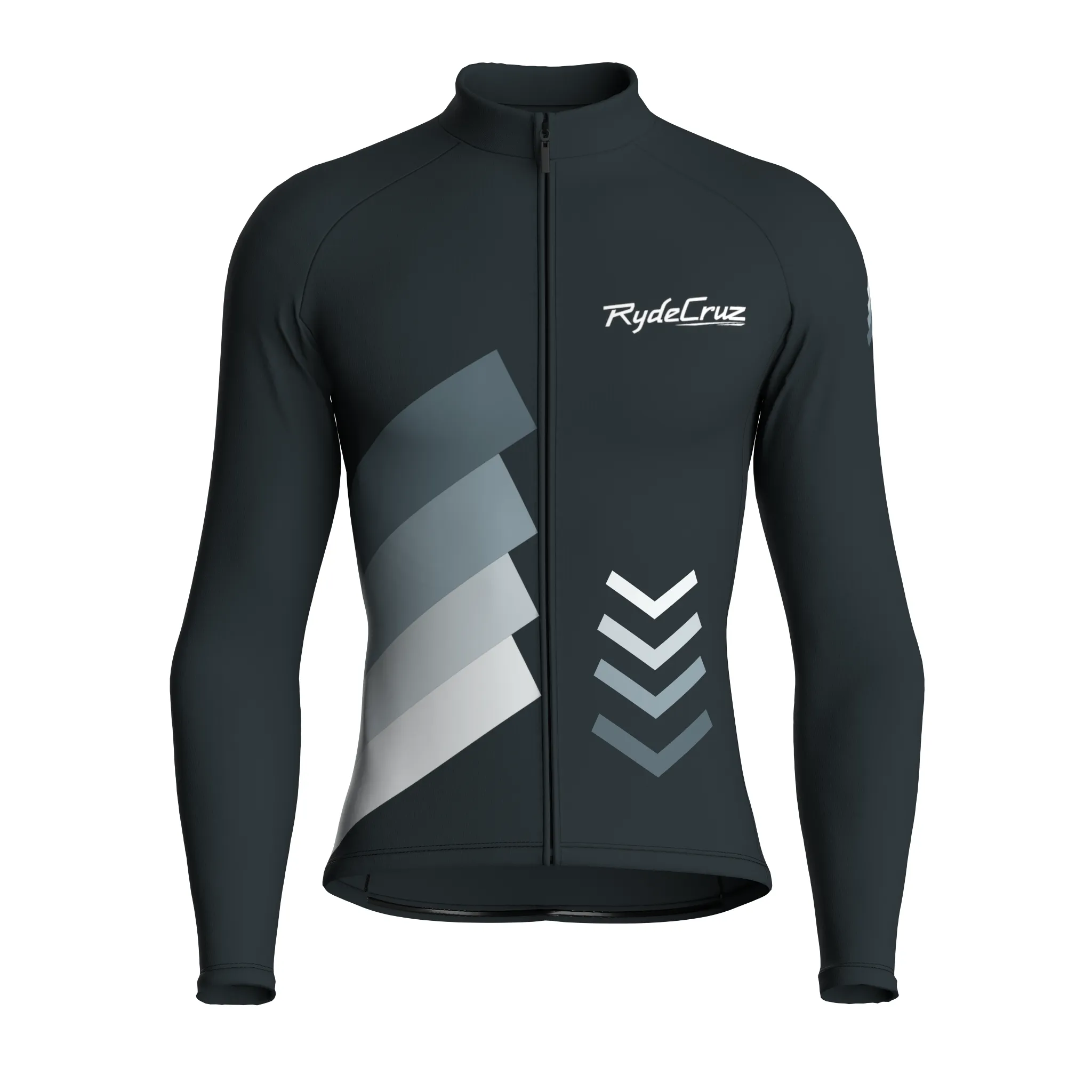 Celestial Grid | Gunmetal Gray Male Long Sleeves Jersey