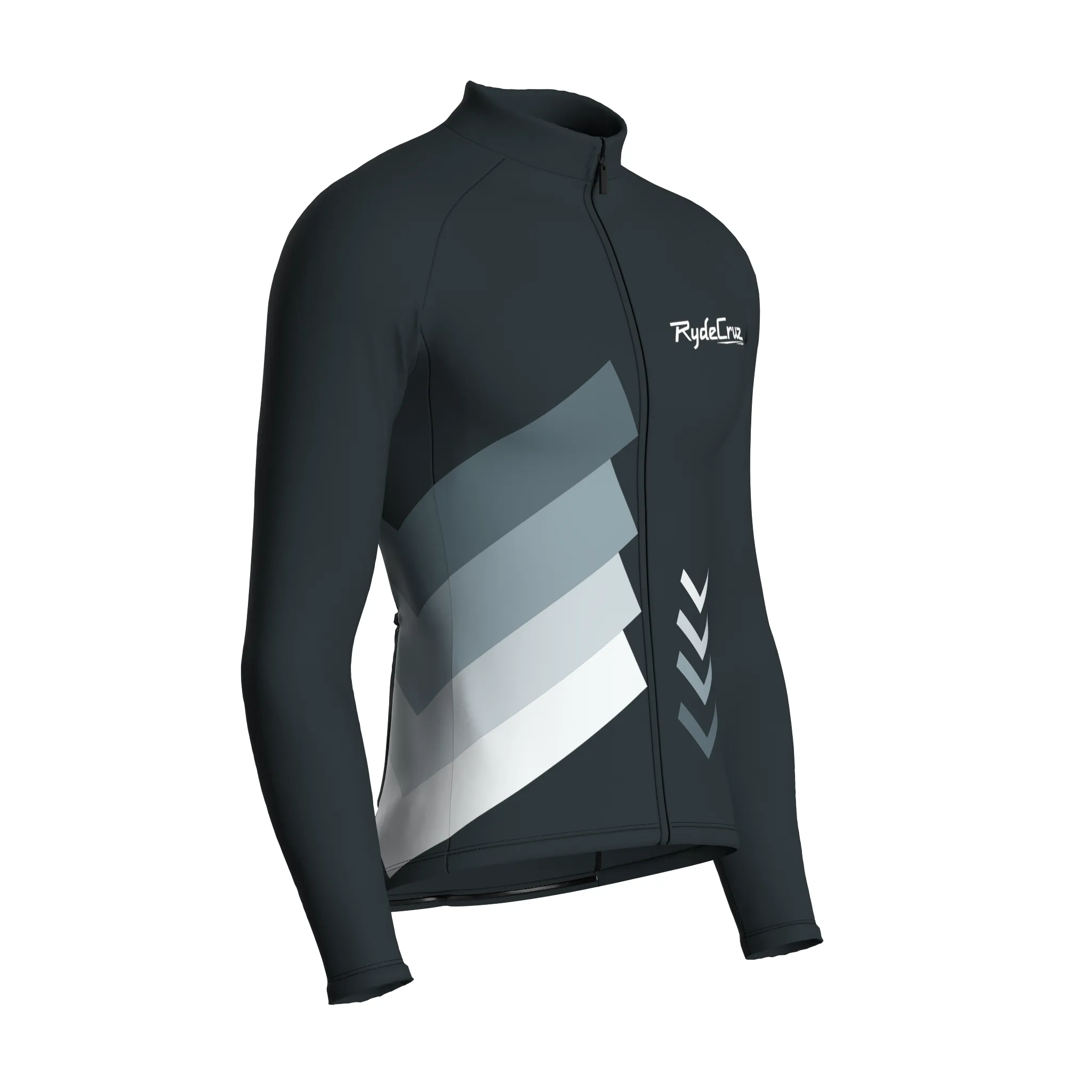 Celestial Grid | Gunmetal Gray Male Long Sleeves Jersey