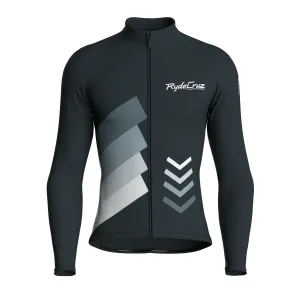 Celestial Grid | Gunmetal Gray Male Long Sleeves Jersey
