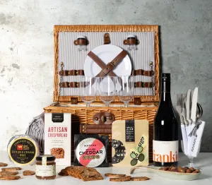 Cheese and Shiraz Picnic Basket Hamper