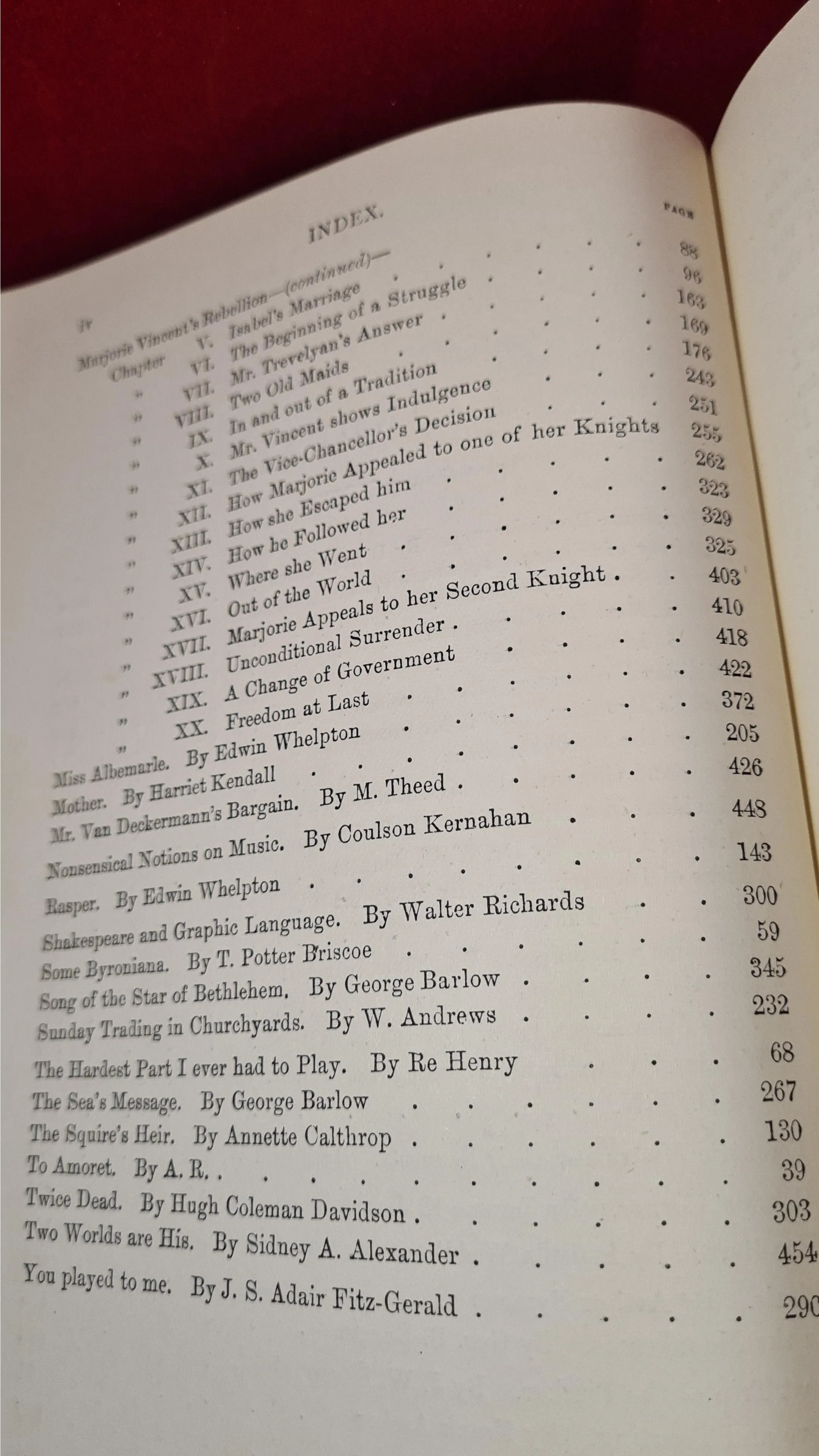 Christmas Chimes, A Armitt-Marjorie Vincent's Rebellion, Jerome K Jerome Gossips Corner