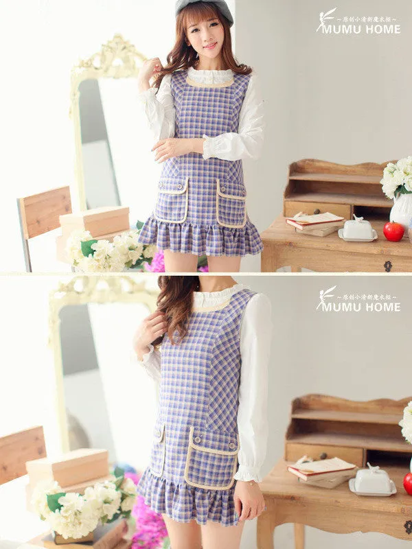 Clearance - plaid picnic dress