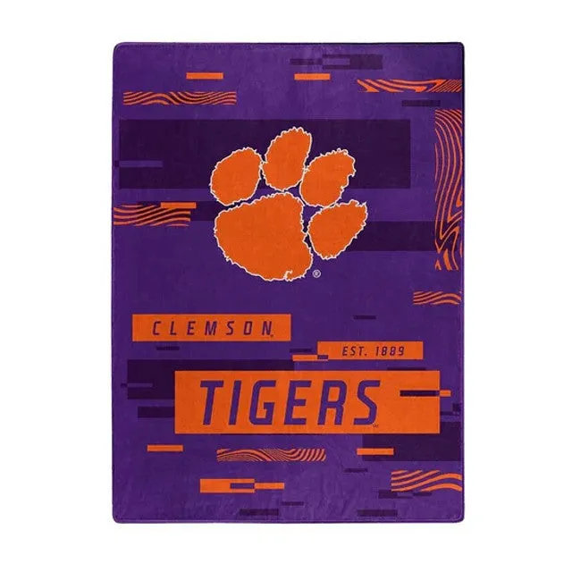 Clemson Tigers Blanket 60x80 Raschel Digitize Design