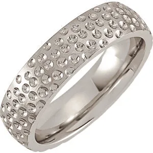 Cobalt 6 mm Patterned Band Size 13