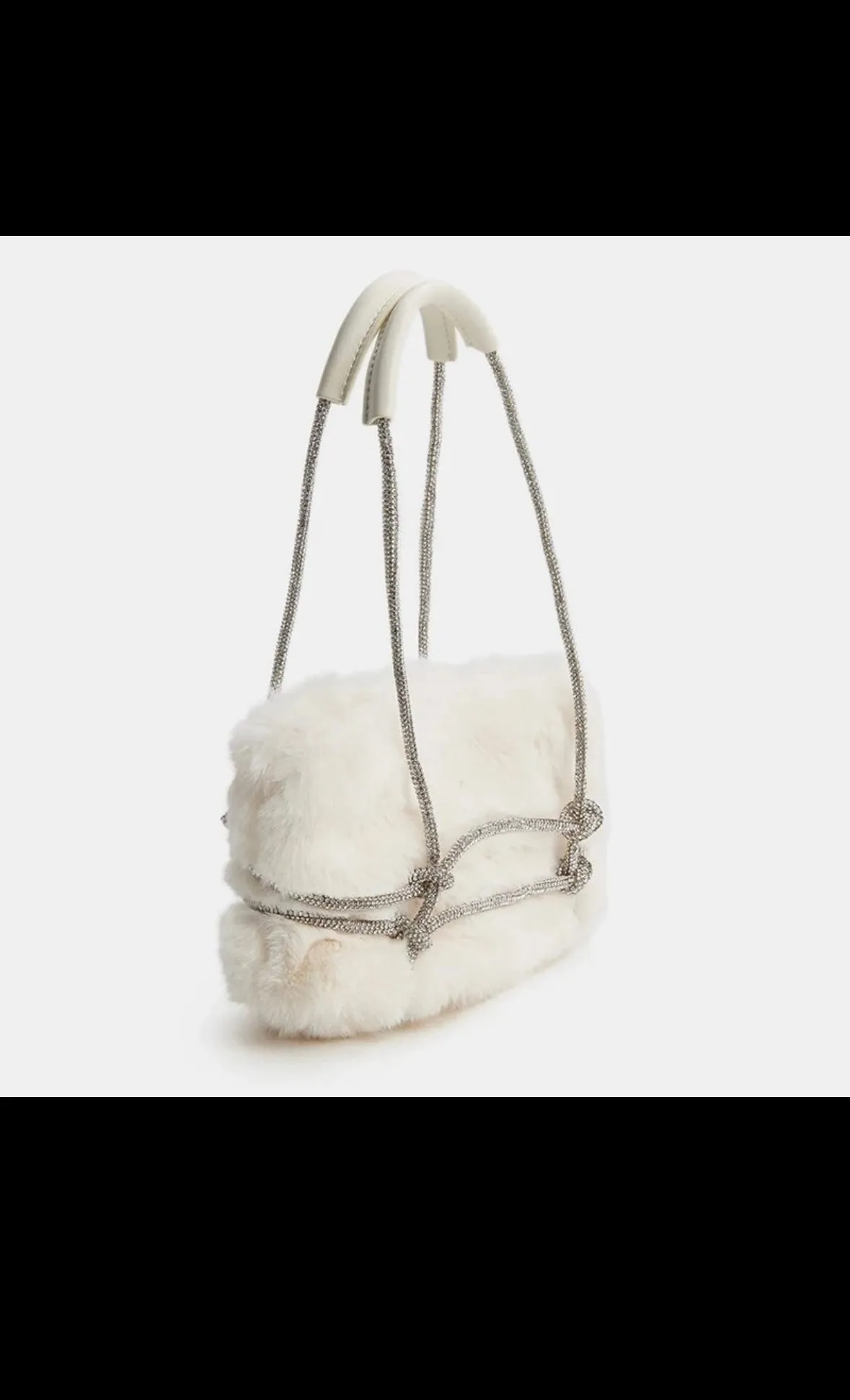 Cream Faux Fur Roped