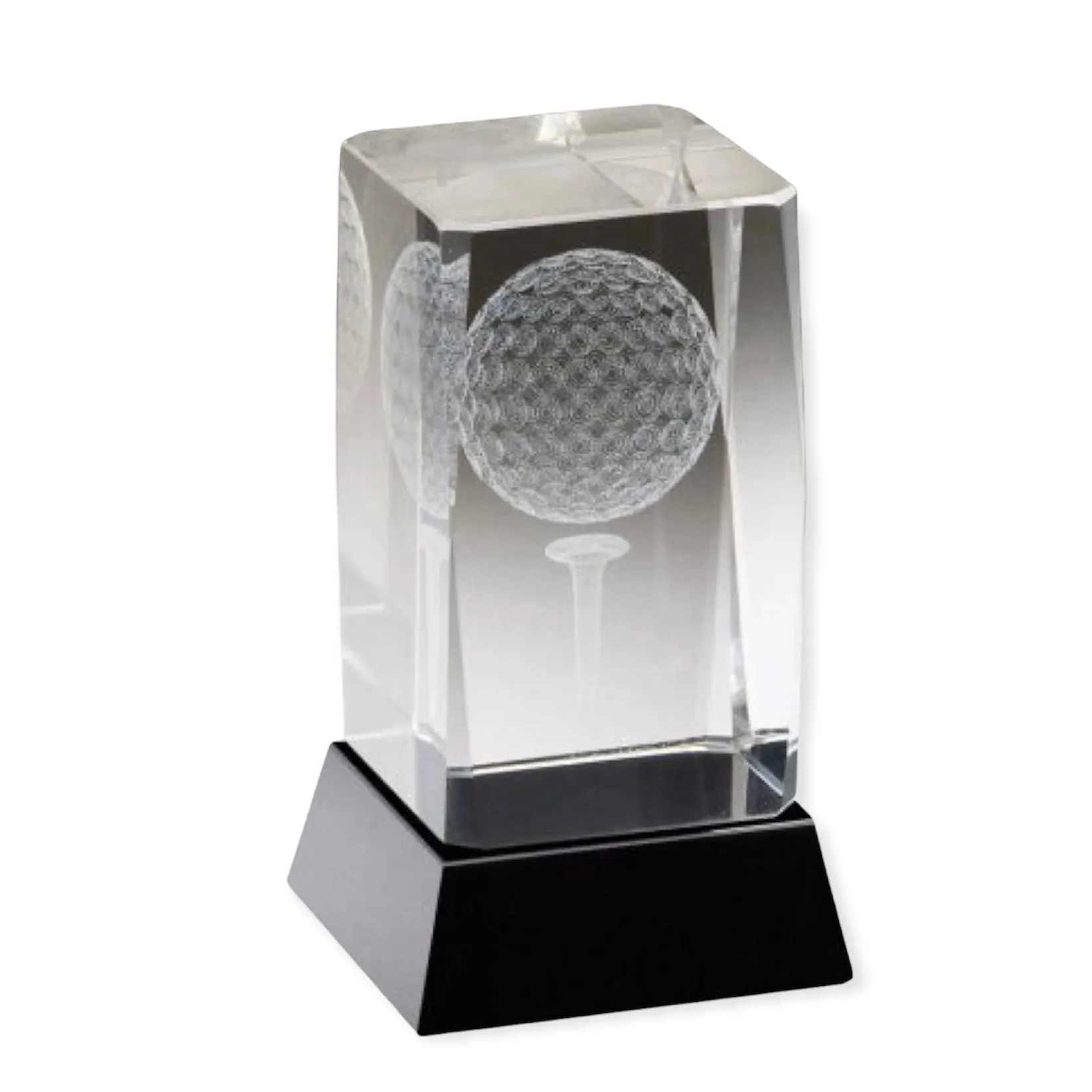 Crystal Award - Floating Golf Ball