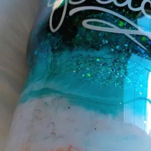 Custom Beach Glitter Tumbler The Beach is My Happy Place **FREE SHIPPING