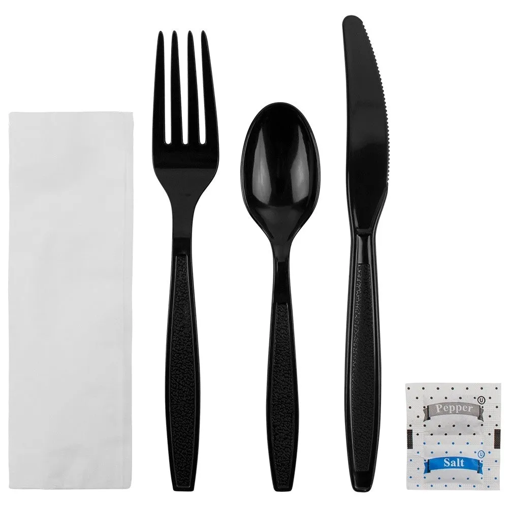CUTLERY PICNIC PACK BLACK HW MDZ-LO-U2203B