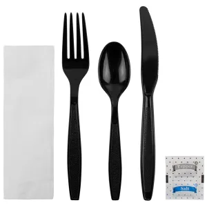 CUTLERY PICNIC PACK BLACK HW MDZ-LO-U2203B