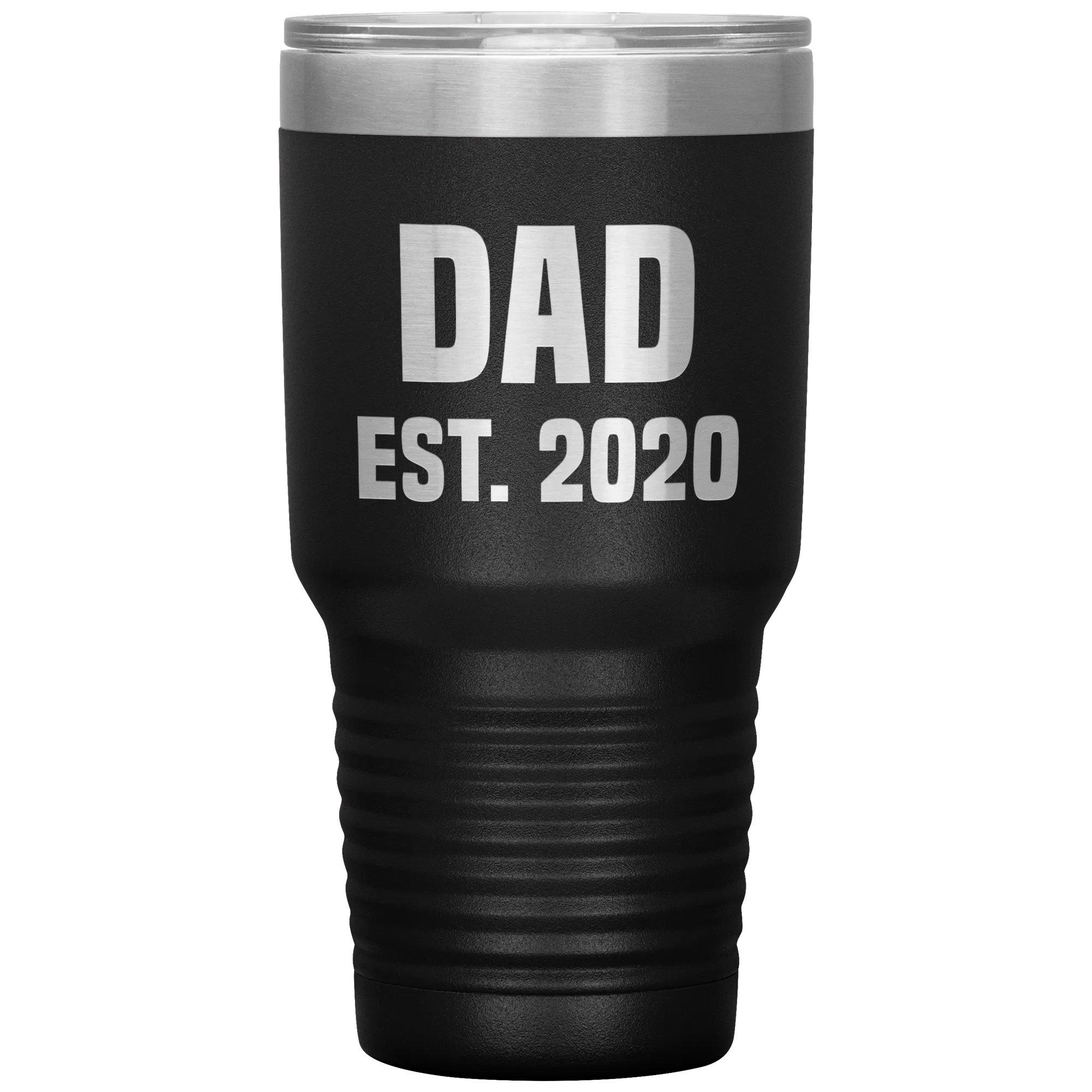 Dad Est 2020 Tumbler Cool Father's Day Gifts New Father Mug Insulated Hot Cold Travel Coffee Cup 30oz BPA Free