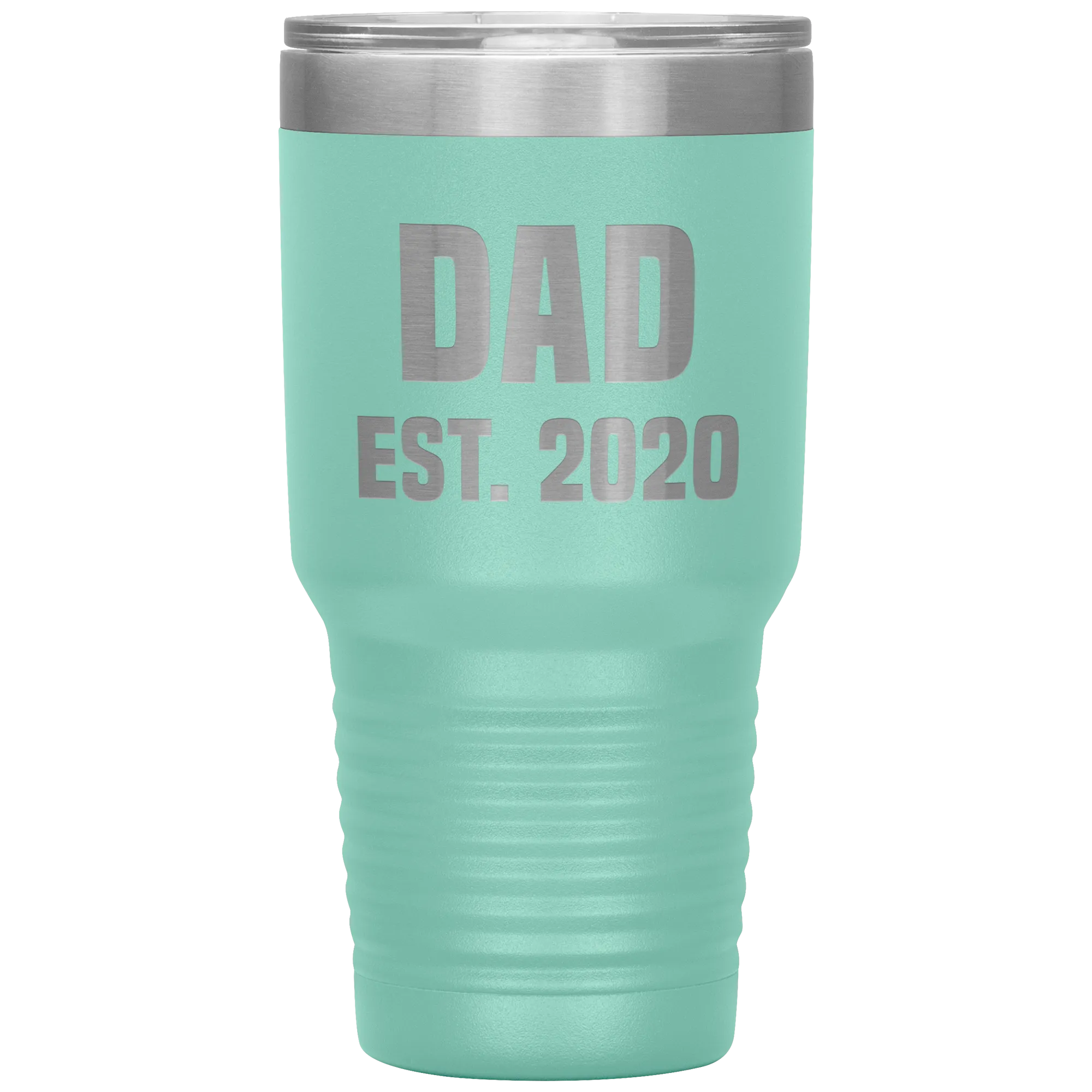 Dad Est 2020 Tumbler Cool Father's Day Gifts New Father Mug Insulated Hot Cold Travel Coffee Cup 30oz BPA Free