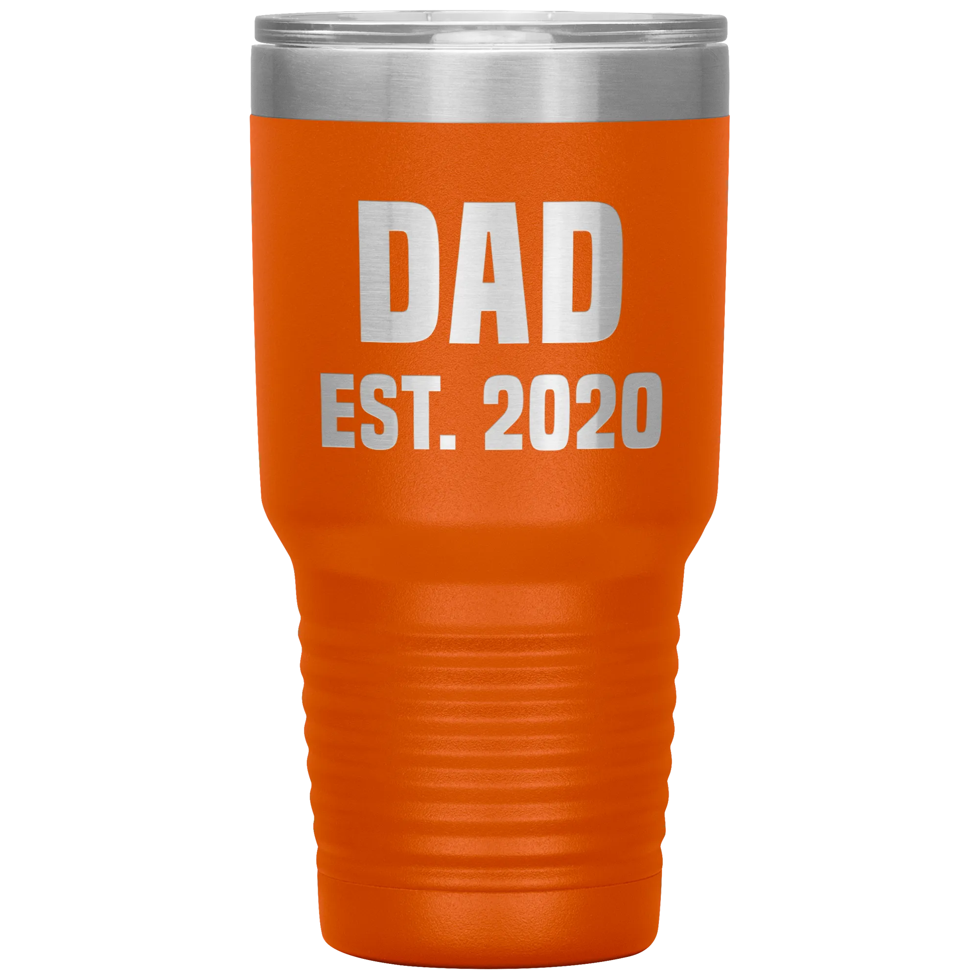 Dad Est 2020 Tumbler Cool Father's Day Gifts New Father Mug Insulated Hot Cold Travel Coffee Cup 30oz BPA Free