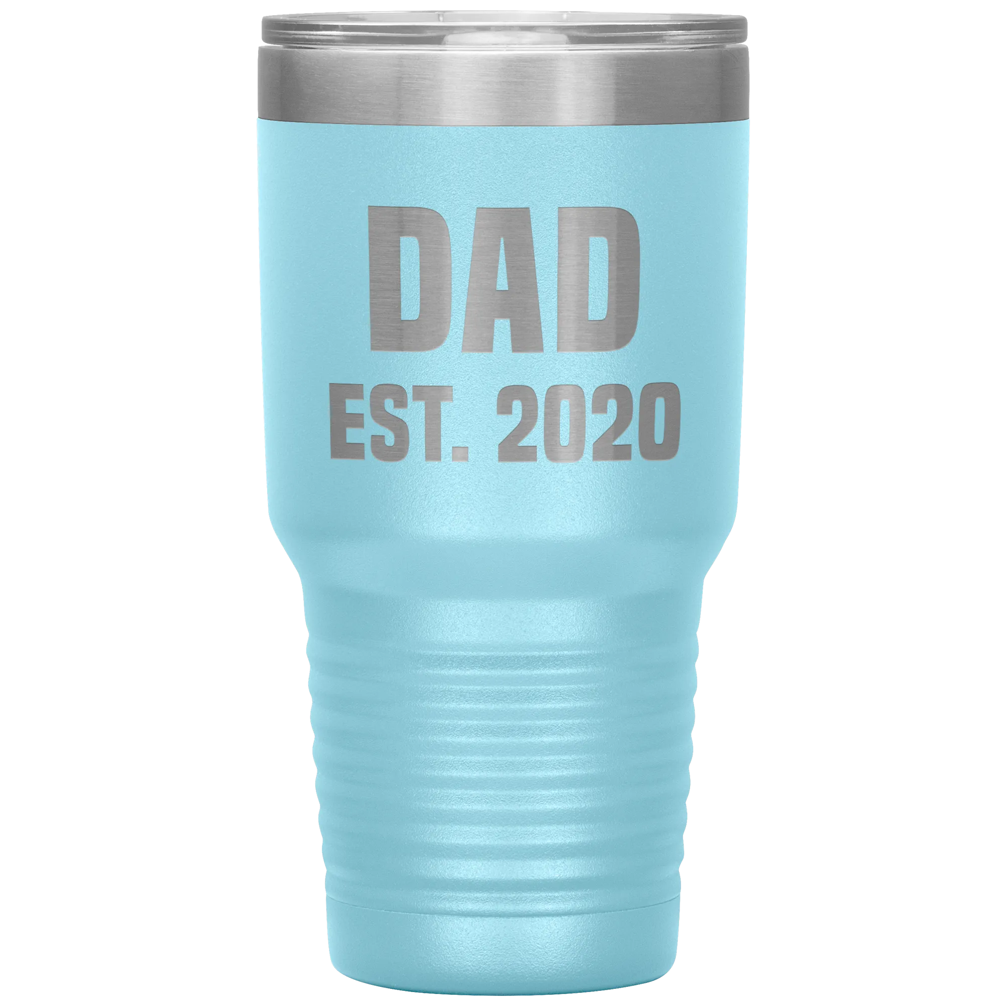 Dad Est 2020 Tumbler Cool Father's Day Gifts New Father Mug Insulated Hot Cold Travel Coffee Cup 30oz BPA Free