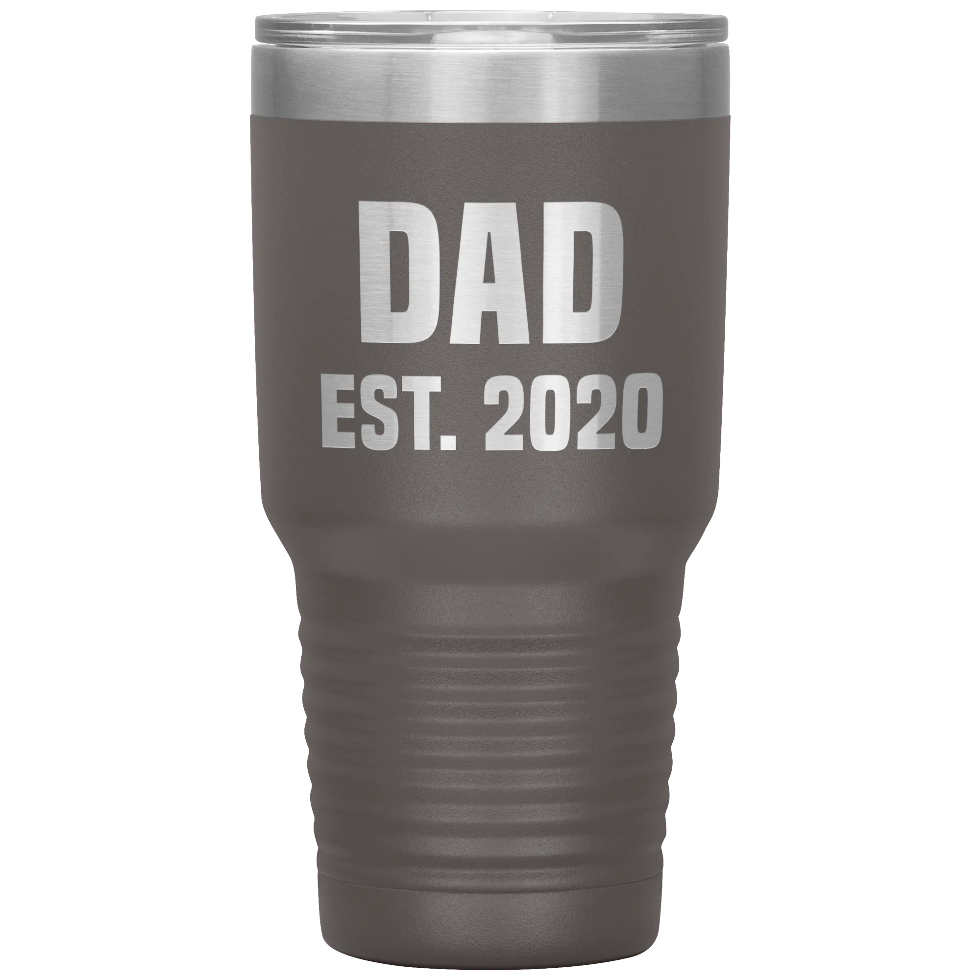 Dad Est 2020 Tumbler Cool Father's Day Gifts New Father Mug Insulated Hot Cold Travel Coffee Cup 30oz BPA Free