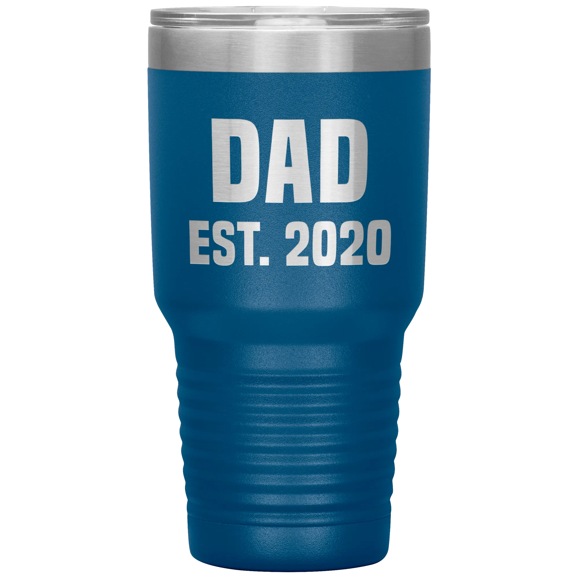 Dad Est 2020 Tumbler Cool Father's Day Gifts New Father Mug Insulated Hot Cold Travel Coffee Cup 30oz BPA Free