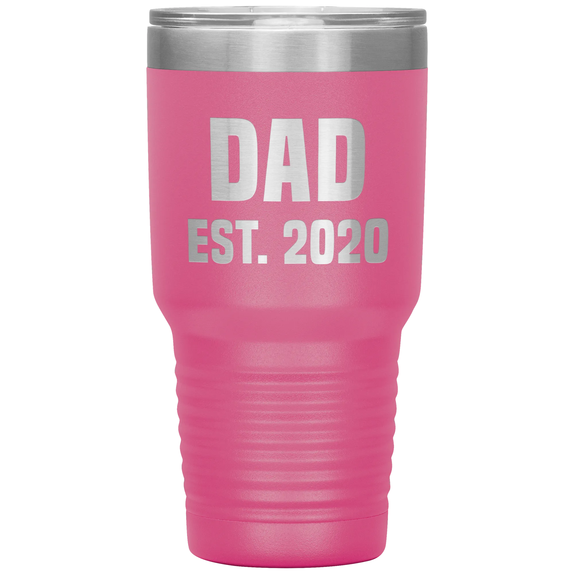 Dad Est 2020 Tumbler Cool Father's Day Gifts New Father Mug Insulated Hot Cold Travel Coffee Cup 30oz BPA Free