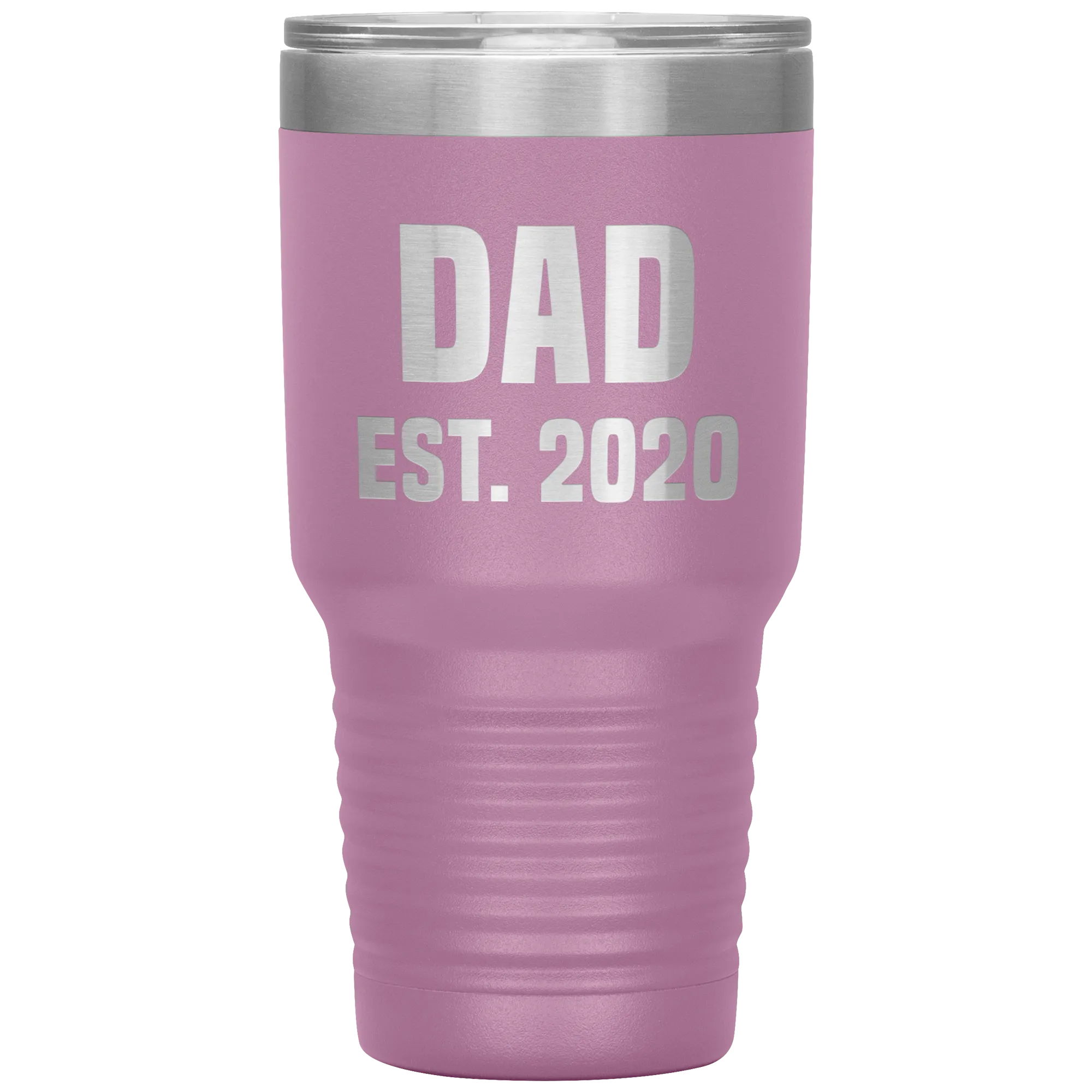 Dad Est 2020 Tumbler Cool Father's Day Gifts New Father Mug Insulated Hot Cold Travel Coffee Cup 30oz BPA Free