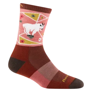 Darn Tough - 5001 Women's Critter Club Micro Crew Lightweight Hiking Sock - Canyon