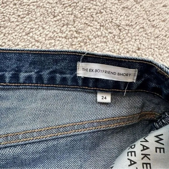 Denim Forum Aritzia the ex boyfriend denim short medium wash