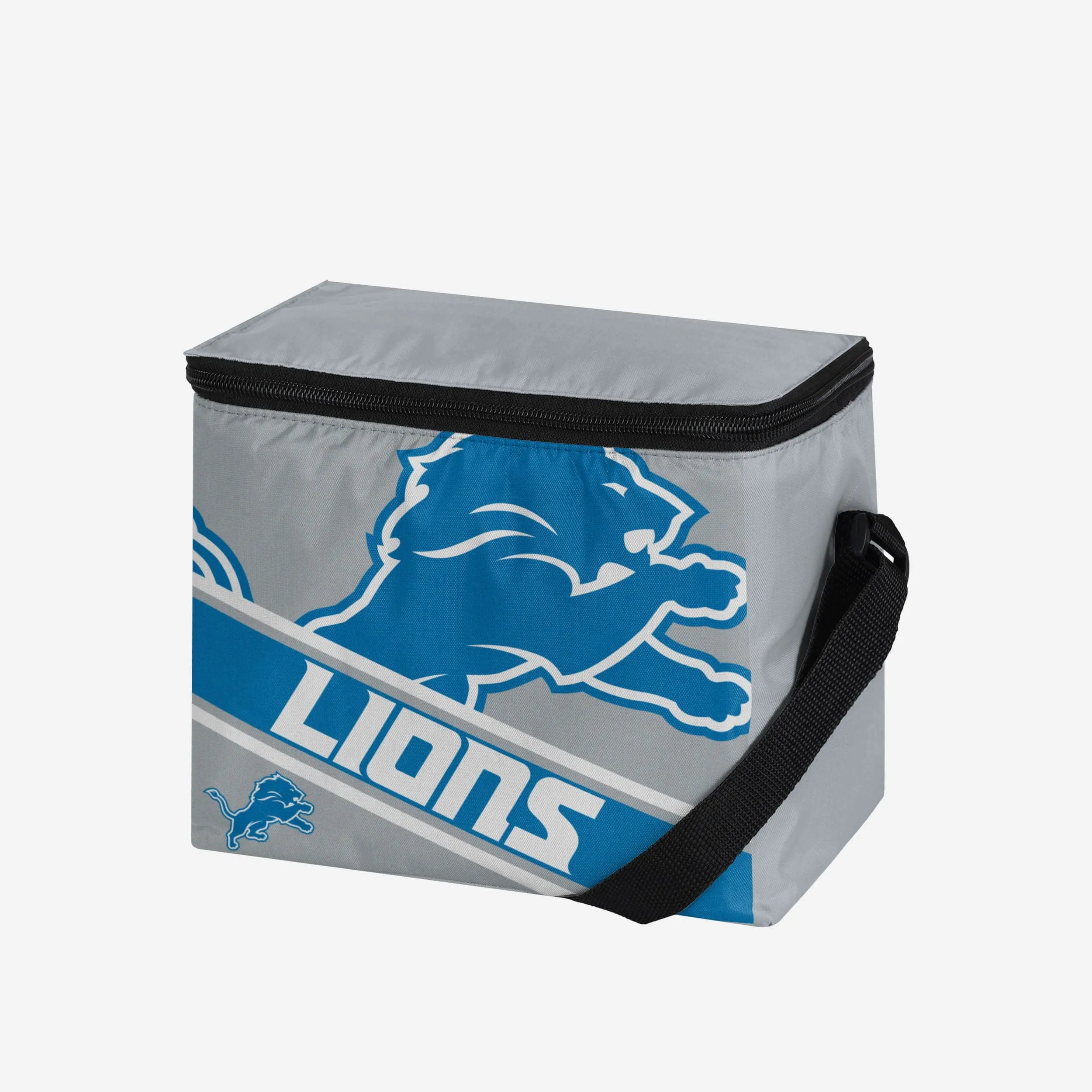 Detroit Lions Big Logo Stripe 6 Pack Cooler
