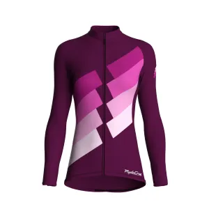 Digital Echo | Aubergine Female Long Sleeves Jersey