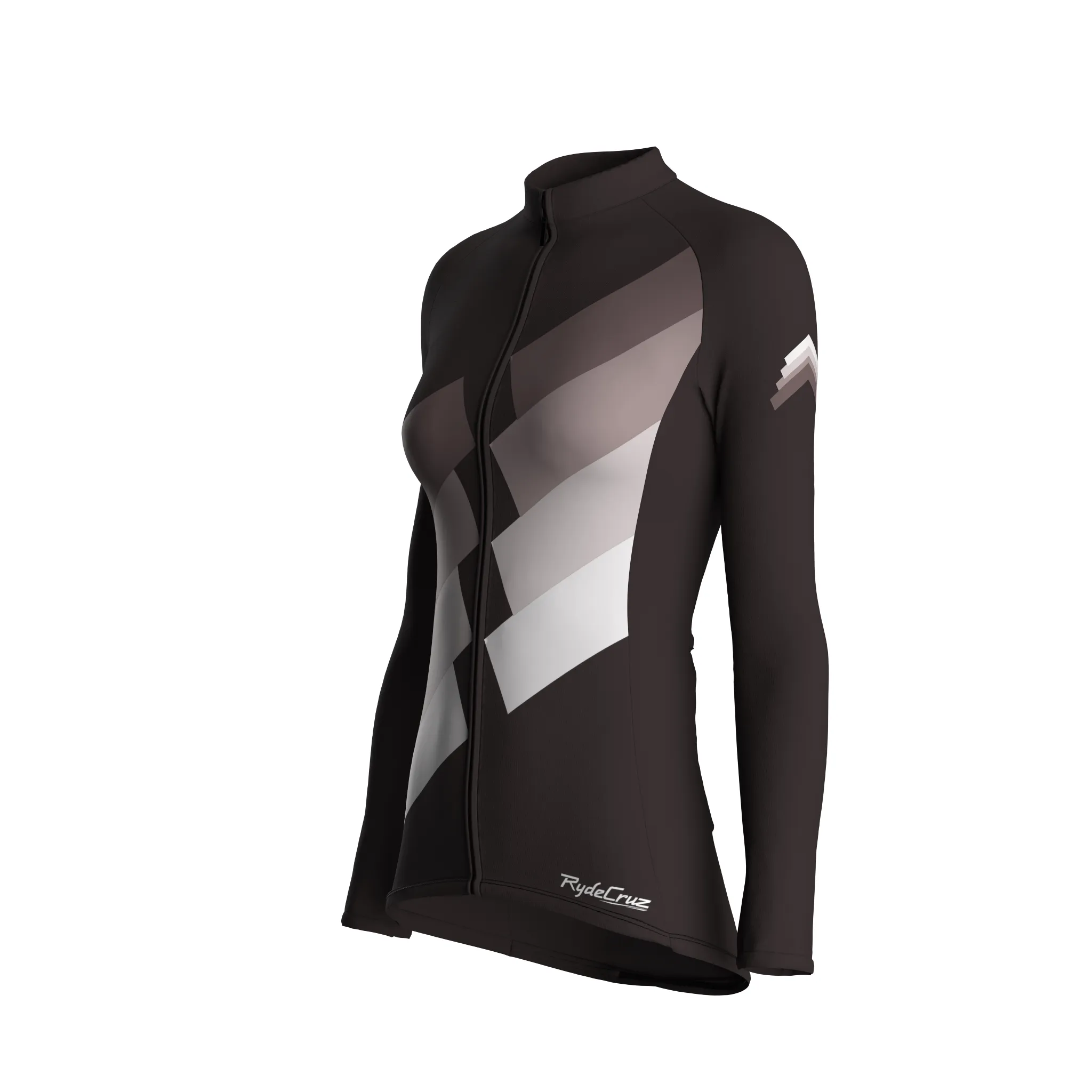 Digital Echo | Dark Brown Female Long Sleeves Jersey