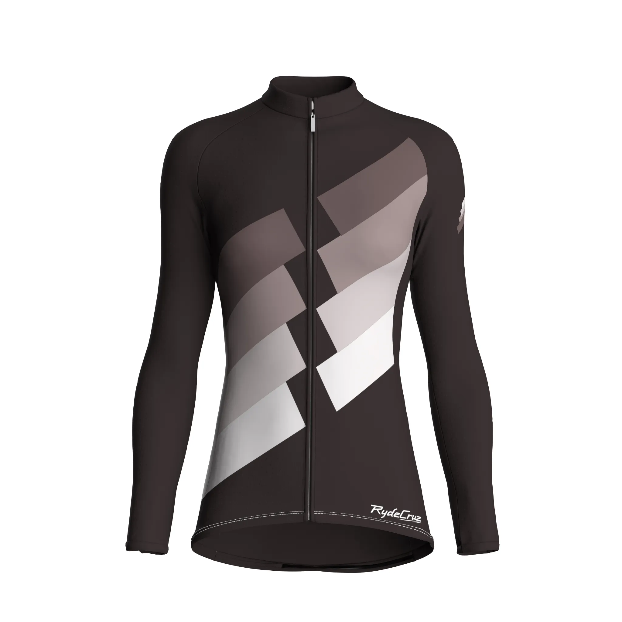 Digital Echo | Dark Brown Female Long Sleeves Jersey