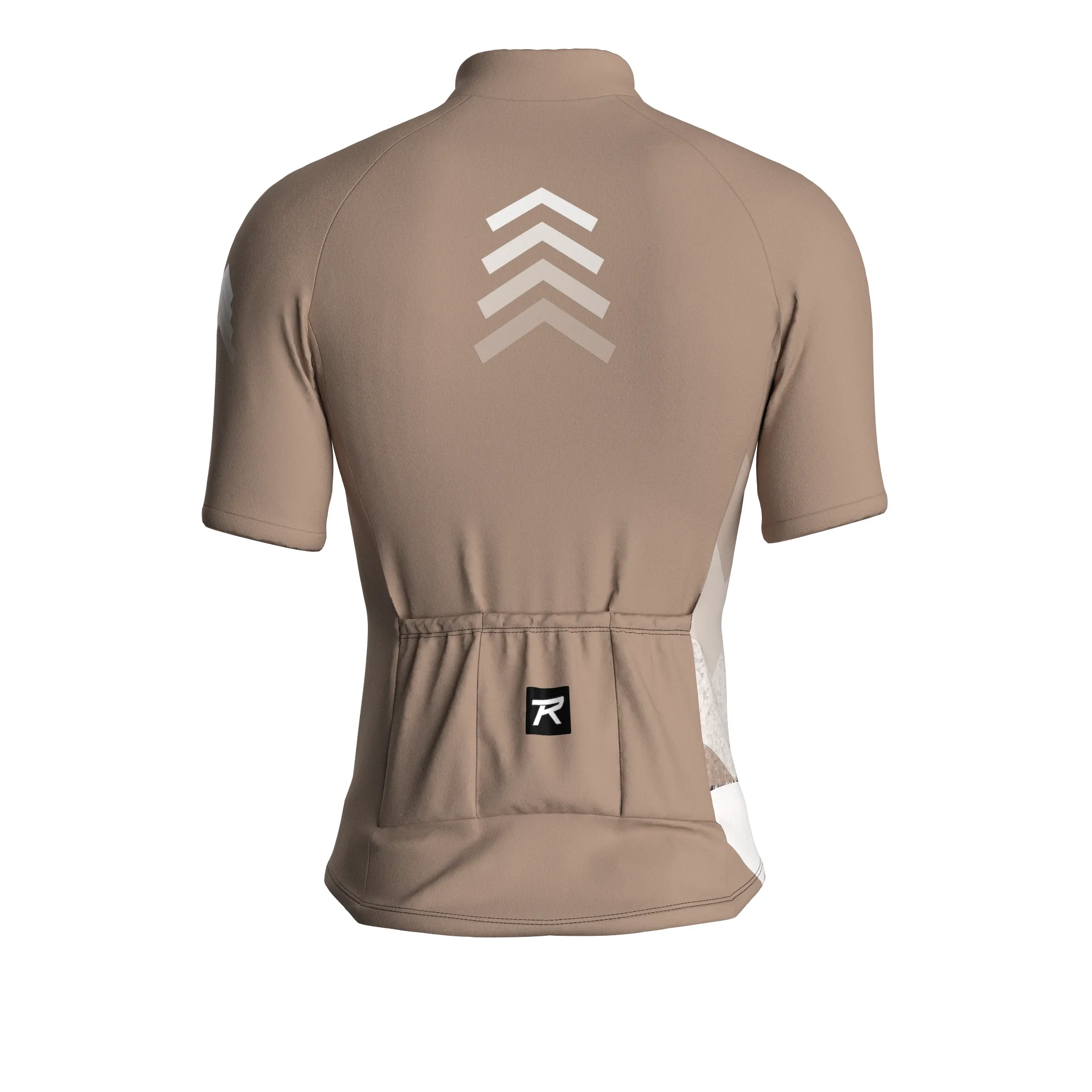 Digital Echo | Warm Taupe Male Short Sleeves Jersey