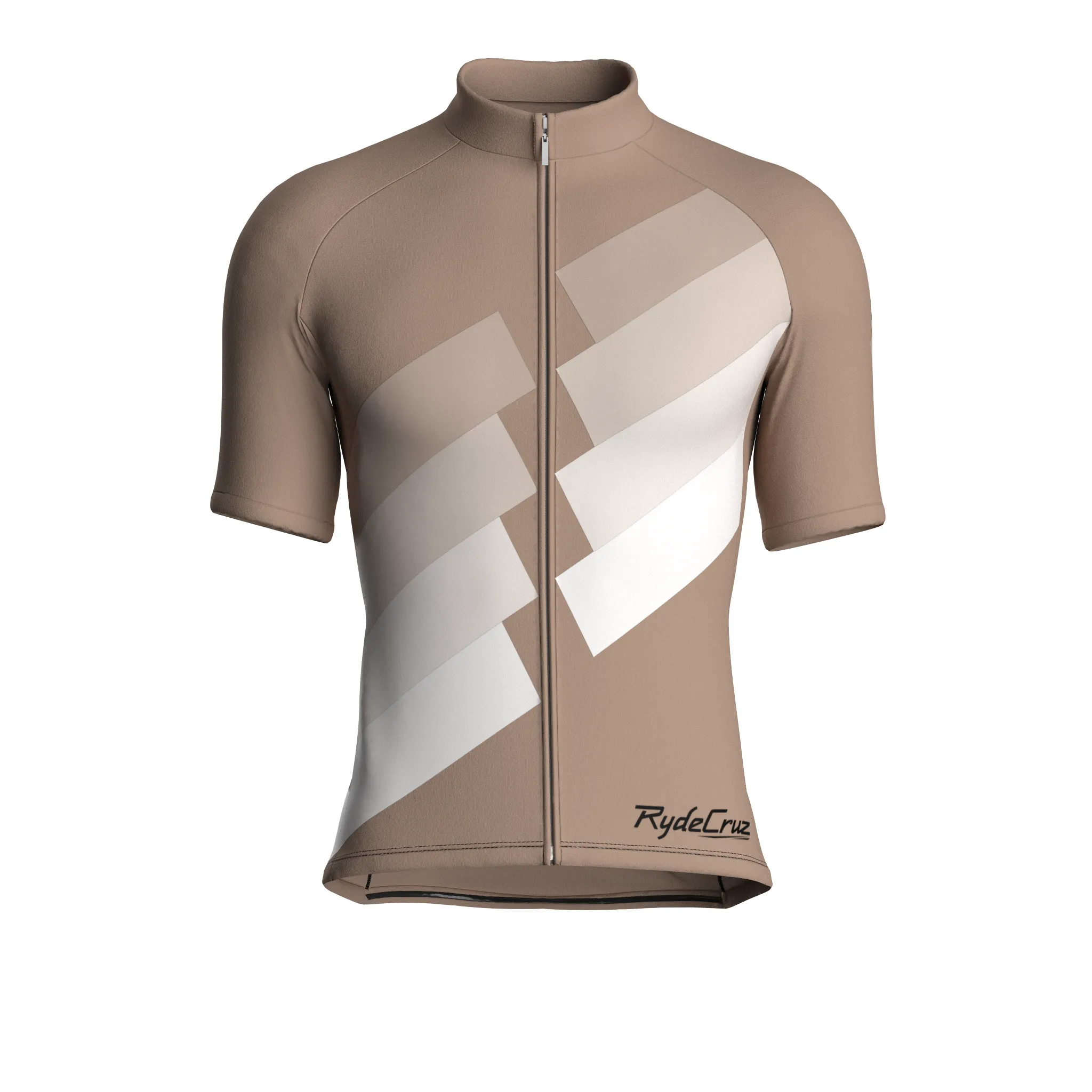 Digital Echo | Warm Taupe Male Short Sleeves Jersey
