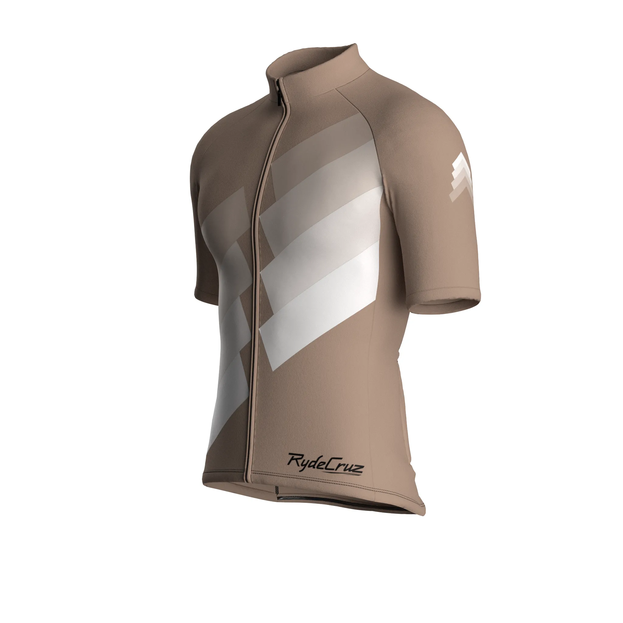 Digital Echo | Warm Taupe Male Short Sleeves Jersey