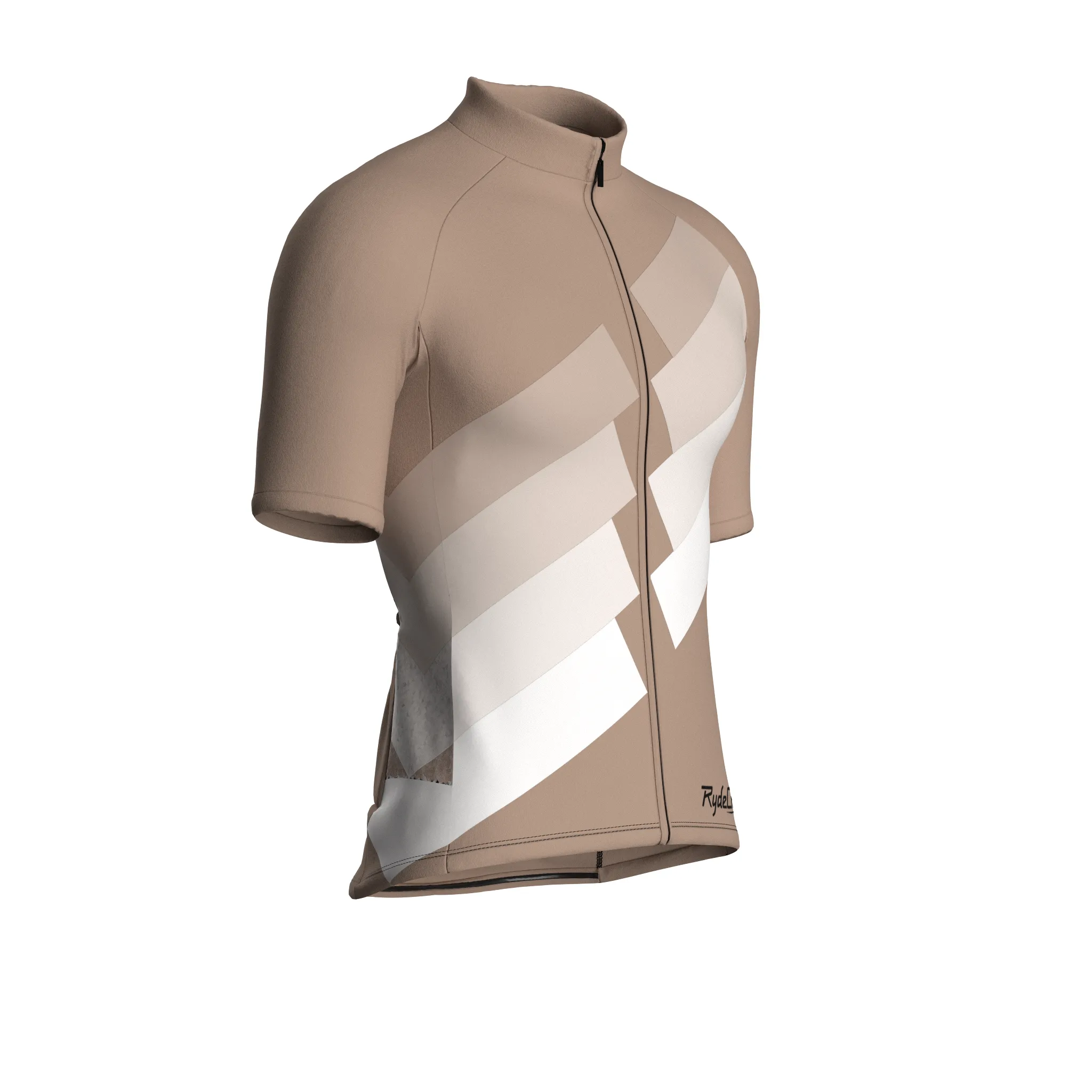 Digital Echo | Warm Taupe Male Short Sleeves Jersey
