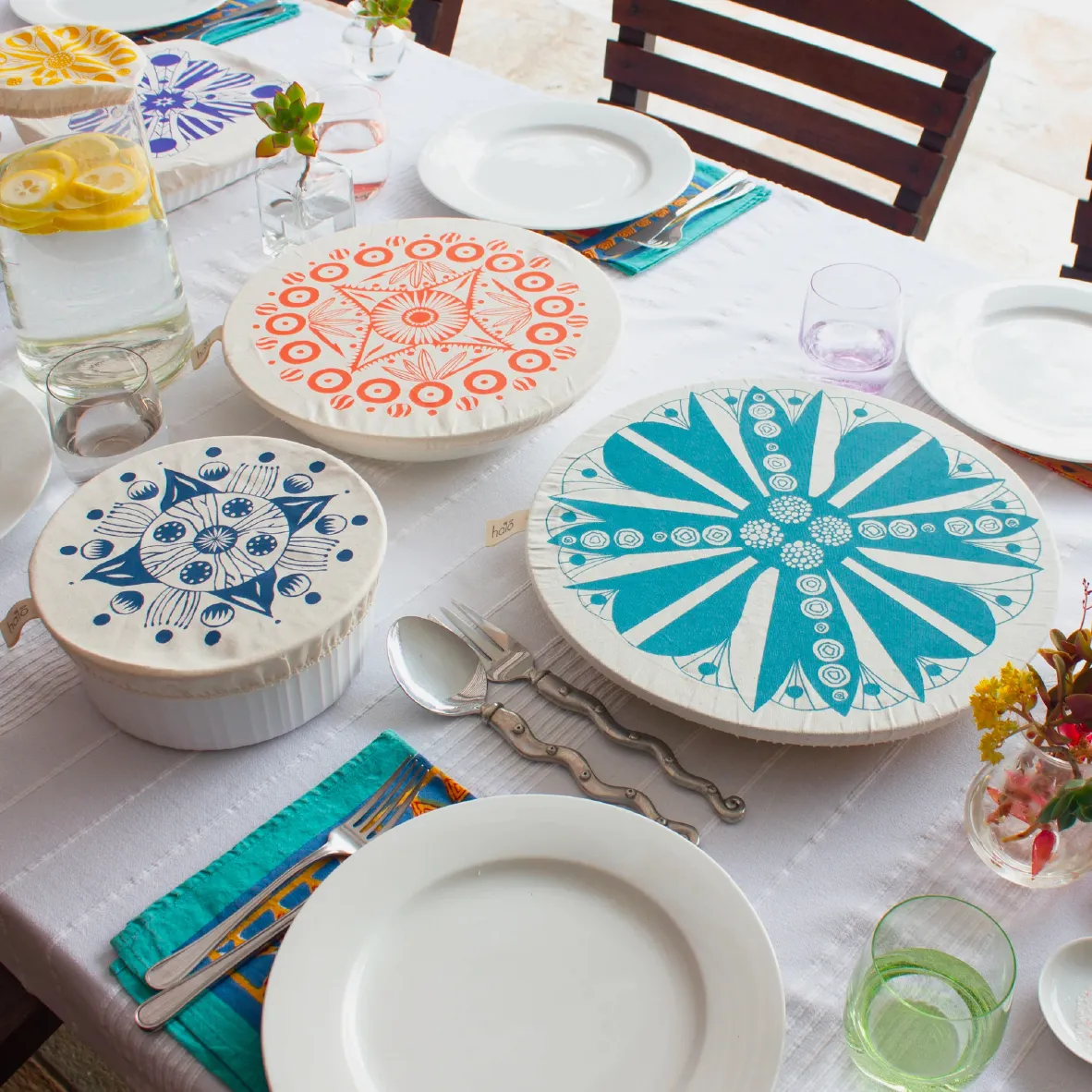 Dish and Bowl Covers - Set of 3 - Aloe