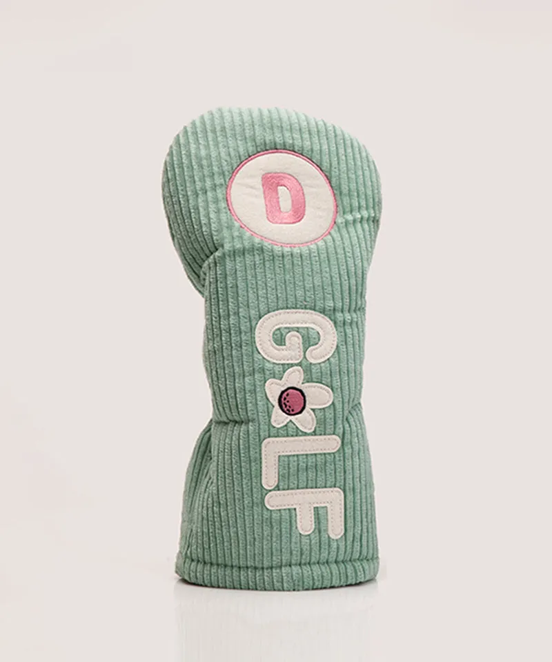DM Corduroy GOLF Driver Cover Mint